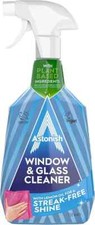 2X Astonish Window and Glass Cleaner, Vegan and Cruelty Free Spray, 750ml, Lemon