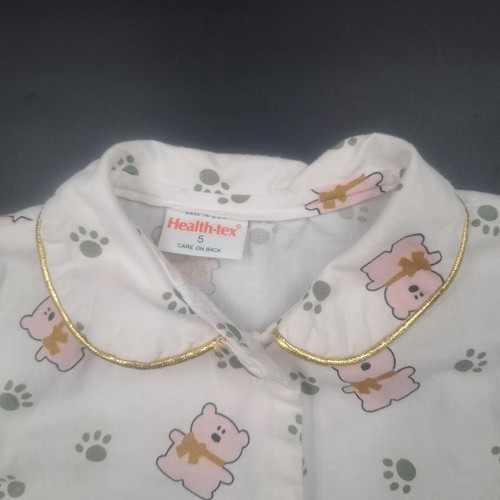 Vintage Healthtex Teddy Bear Outfit Girls 5 Shirt & Pants Set Made In USA - Picture 3 of 10