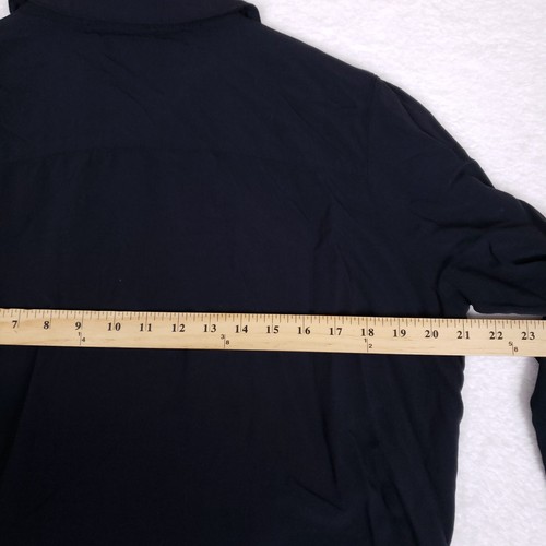 Andree By Unit Embroidered Boho Chic Floral Top Large Black Cottage Grandmacore - Picture 8 of 9