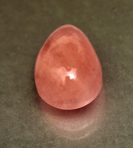 Piedra preciosa natural suelta de cabujón de morganita 31,80 quilates con forma de pera - Imagen 5 de 5