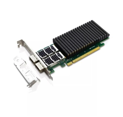100GbE PCIe X16 NIC Converged Network Interface Card 2*QSFP28 Ports for Intel...