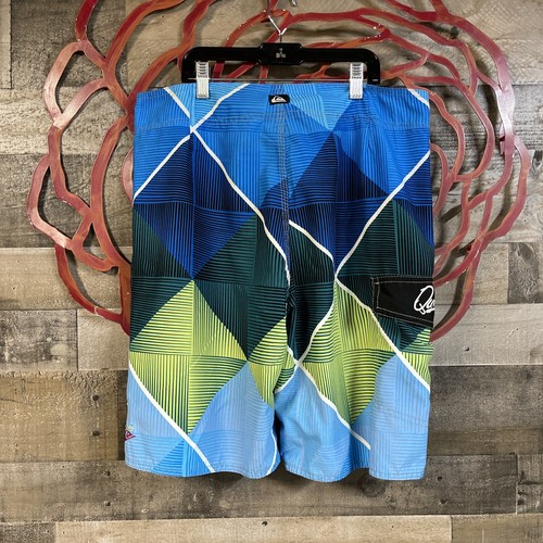 Quiksilver Men’s Clothes SZ 34 Swim Trunk Board Shorts Bathing Suit Swimsuit - Picture 10 of 13