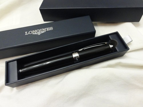 Longines Swissl Watch Co. Werbekugelschreiber ~ schwarze Tinte ~ mit Box - Bild 6 von 13