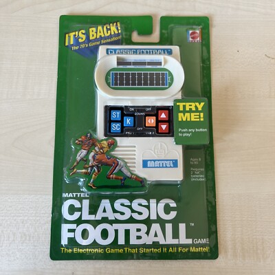Mattel Electronics Classic Football MOC Vintage Handheld Reissue OVP Game Watch