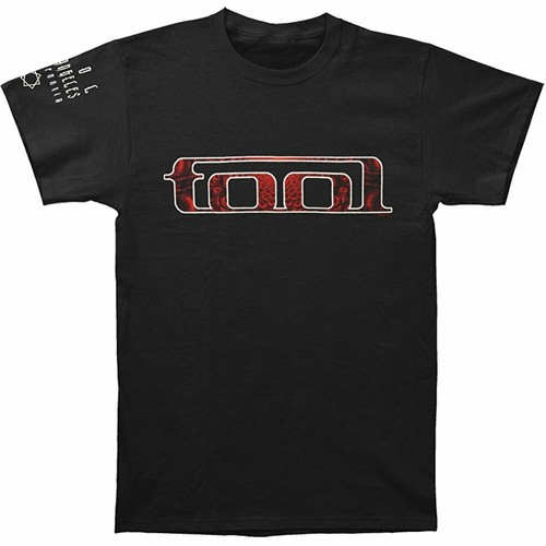 Tool Band Musik Song rotes Muster Logo mit Rückenprint schwarz Herren T-Shirt - Bild 1 von 2