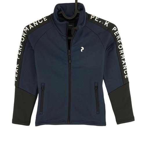 Peak Performance Junior Navy Blue Rider Zip Jacket Size 130 cm - Picture 1 of 10