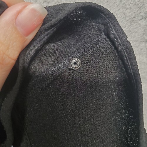 Madewell Jumpsuit Womens Medium Black Jogger Leg Pockets Double V Neck - Picture 16 of 18