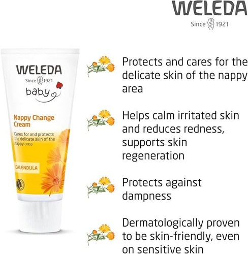 Weleda Baby Calendula Nappy Cream, 75ml - Picture 3 of 3