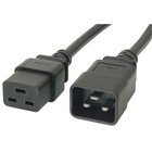 Power Extension Cable IEC C20 Male Plug to IEC C19 Female Socket 1m 1 metre