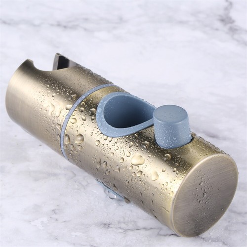 Bathroom Replacement Shower Rail Head Slider Holder Adjustable Bracket 5 Colour - Picture 14 of 36