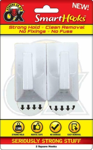 Removable No Wall Damage Strong Adhesive Picture Smart Hooks/Cable Clip/Strips - Picture 6 of 36