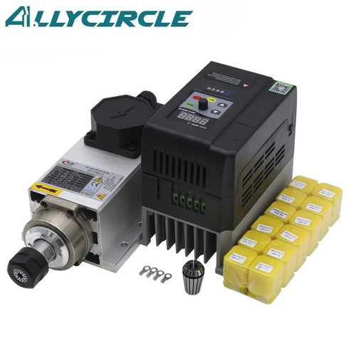 2.2kw Square Air Cooled Spindle Motor ER20 Collets 18000rpm CNC Milling Machine - Picture 8 of 25