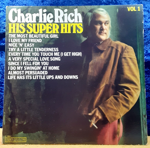 Charlie Rich: His Super Hits, Vol 1; Columbia; 1976; P13664; Stereo; EX - Picture 1 of 4