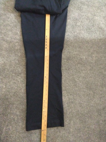 Roundtree & Yorke Total Flex Pants Size 40x32 Navy Blue Flat Front Casual - Picture 6 of 7