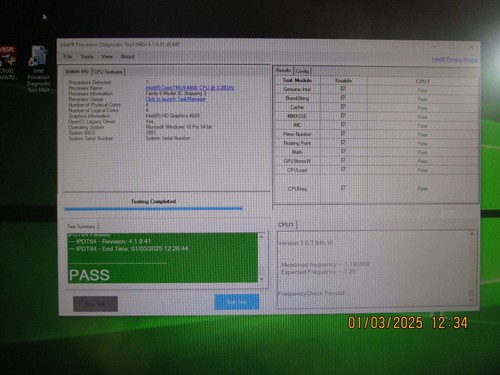 CPU PROCESSORE INTEL I5 4460 3,20 GHz 6 MB SR1QK SOCKET LGA 1150 VERSIONE TRAY - Foto 4 di 4