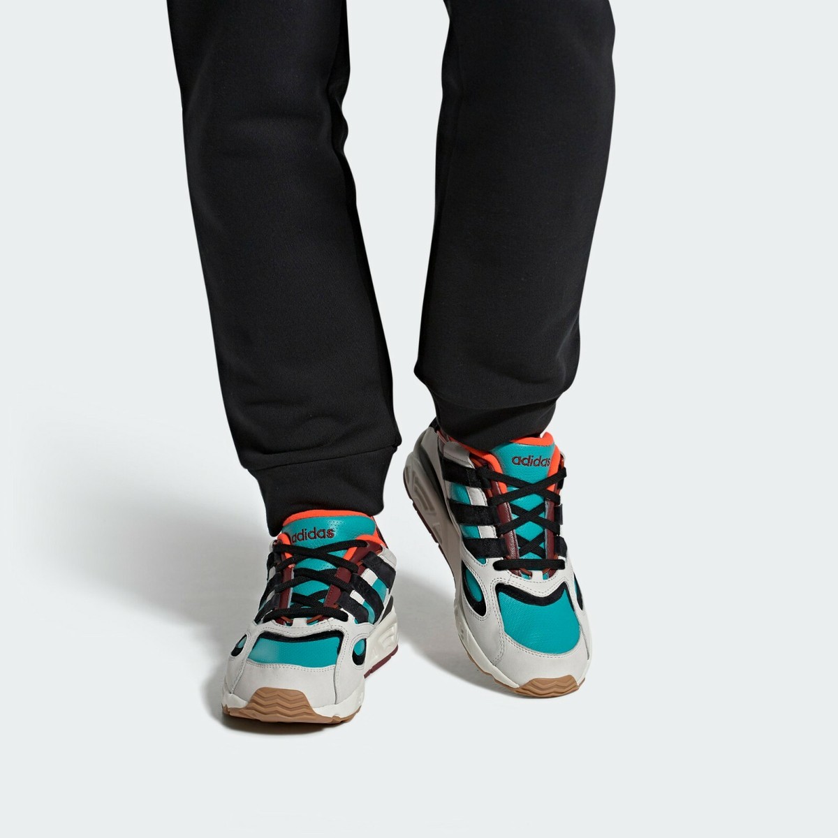 New Adidas Lxcon 94 in Cloud White/Core Black/Hi-Res Aqua