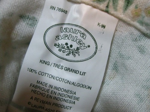 Laura Ashley Flannel Sheet Set~BRAND NEW FLORAL BEAUTIES~KING~4 Pieces~LOVELY - Picture 4 of 4