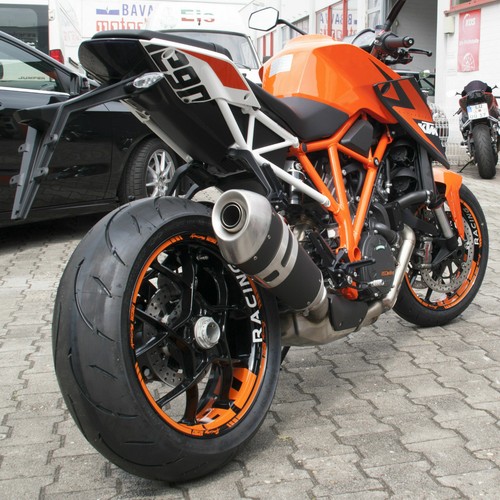 Felgenrandaufkleber passend für Supermoto KTM SuperDuke SD 1290 R & GT Dekor - Picture 2 of 3