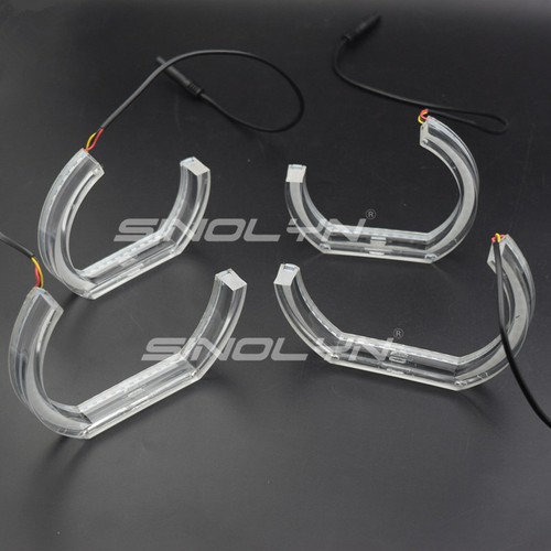 3/4 DTM Halo Rings For BMW X5 E70 Switchback Dual Colors DRL M4 Style Acrylic - Foto 7 di 12