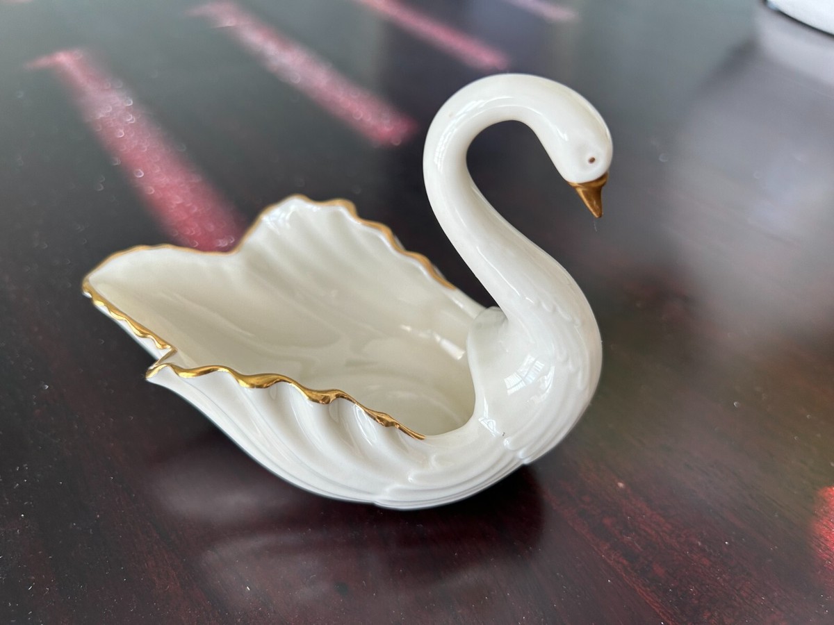 レノックス Lenox スワン  24K レノックス Lenox スワン 24K LENOX PORCELAIN SWANS (2)- Hand