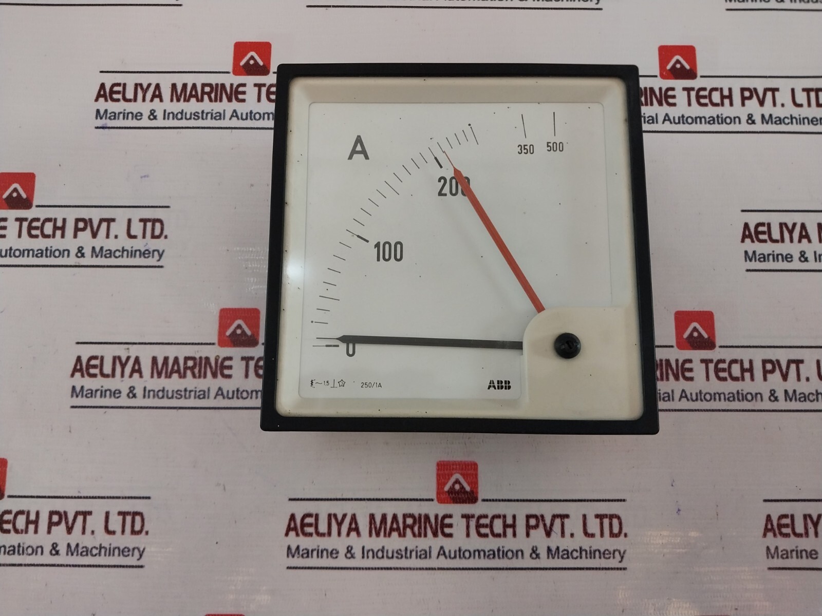 ABB 0-200/500A Analog Ammeter 250/1A