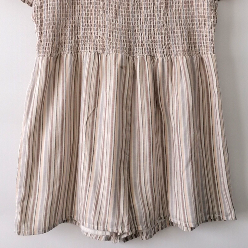 Cato Womens Multicolor Striped Rompers Scoop Neck Short Sleeve Size XL - Picture 4 of 7