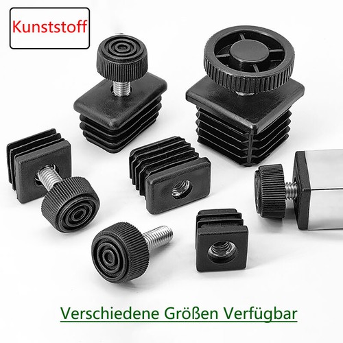 Lamellenstopfen für vierkantrohr mit stellschraube stellfuß einstellbar fuß - Picture 1 of 49
