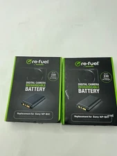 2 Digipower Re-Fuel Rechargeable Lithium-Ion Replacement Battery for Sony NP-BX1