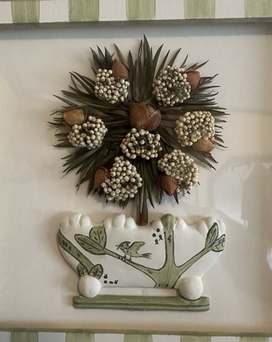 MEO Hand Crafted Botanical Dried Floral Picture Framed Art With Roses 3D Effect - Picture 2 of 8