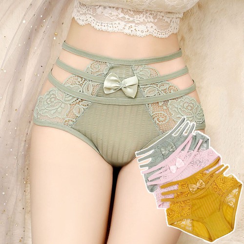 Women High Waist Knicker Briefs Lingerie Underwear-Lace Sexy French Panties ♢ - Bild 3 von 32