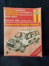 Haynes Repair Manual 30010 (1231) Dodge Plymouth Chrysler Mini-Vans ‘84-‘95 FWD