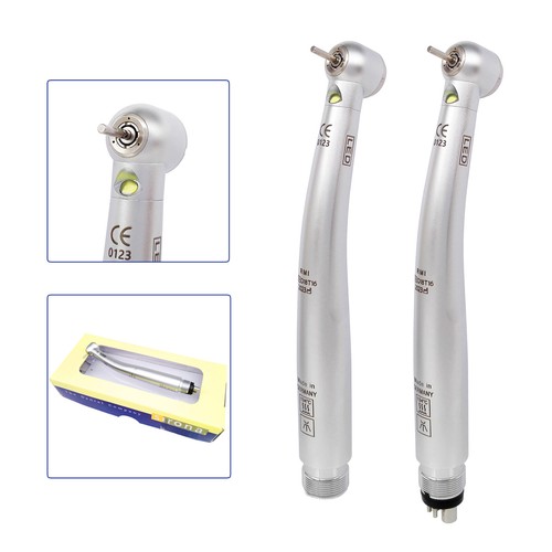 Sirona T3 Racer Dental High Speed Handpiece LED Fiber Optic Torque Push 2/4Holes - Afbeelding 1 van 31