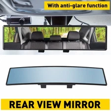 12" Large Universal Panoramic Convex Car Rear View Mirror Wide Angle Clip On