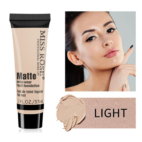 Crema correctora nutritiva impermeable facial base líquida mate Miss Rose ⊿ - Imagen 20 de 23