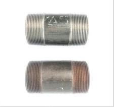 Unbranded 2-1/2" x 5" Black Steel Nipple Schedule 40 [Lot of 2] NOS