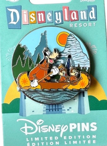 Disney DLR 2024 GOOFY DAVY CROCKETT CANOES Magic Key Passholder LE Slider Pin