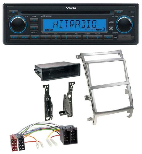 VDO AUX MP3 1DIN CD USB Autoradio für Hyundai ix55 (2009-2012) silber - Bild 1 von 5