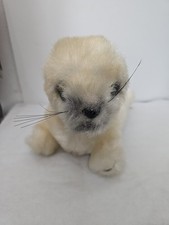 Vintage R DAKIN  Co. 1982 White Seal Stuffed Pup Animal Plush