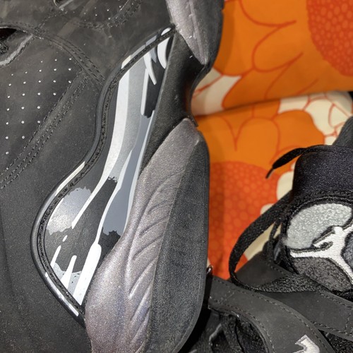 Nike Air Jordan 8 Retro Cromo Para Hombre 9US 8UK 42.5EU 2015 305381-003 Negro Plata - Imagen 14 de 24