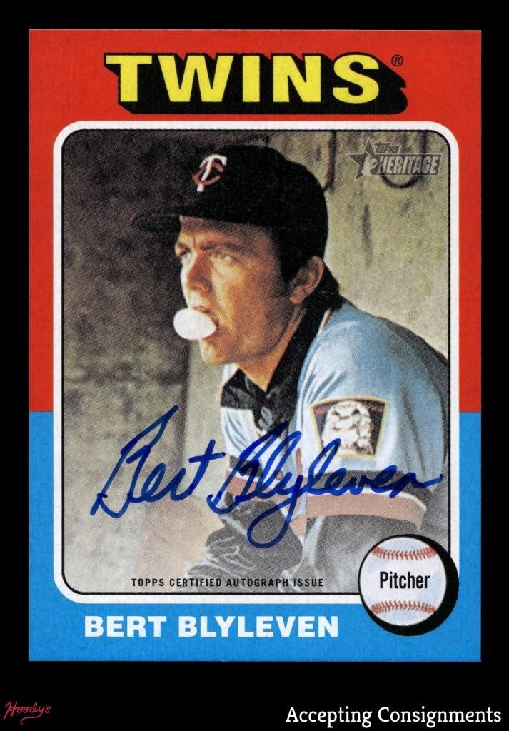 2024 Topps Heritage Real One Autographs #ROABBL Bert Blyleven AUTO Twins HOF