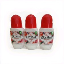 Crystal Mineral-Enriched Deodorant Roll-On Pomegranate 2.25 fl.oz  Lot Of 2 