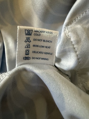 Blusa túnica Ava Lynn para mujer azul geométrica sin mangas talla pequeña cuello en U - Imagen 8 de 8