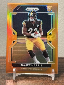 Najee Harris 2021 Panini Prizm Orange Rookie RC /249 Steelers Chargers #343