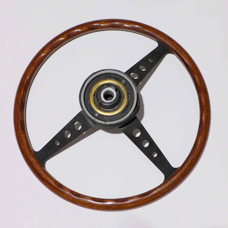 Holzlenkrad "raid" 3 Speichen mit BMW Nabe - Bild 2 von 4