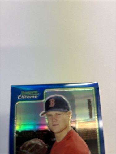 2006 Jonathan Papelbon Rookie Blue Refractor #90/150 Bowman chrome RED SOX - Picture 2 of 9