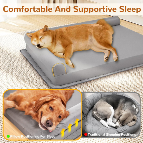 Orthopedic Waterproof Dog Bed with Memory Foam-Indestructible Dog Bed,Washable P - Bild 3 von 6