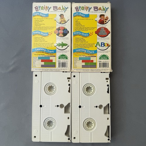 Brainy Baby VHS rechte Gehirnhälfte + linke Gehirnhälfte, 2003 Creative Educational Vintage sehr guter Zustand + - Bild 3 von 9