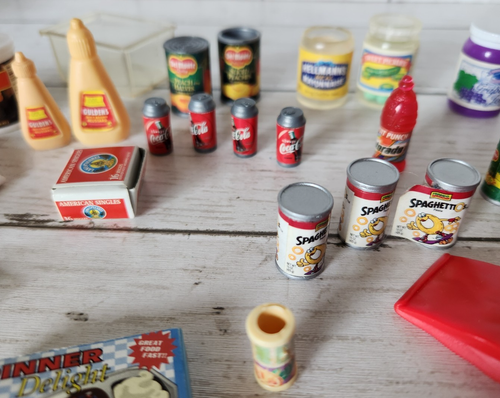 Barbie Groceries Soda Lattine Cola Succo di Cereali Latte Cibo Caramelle Lotto Bambola Taglia - Foto 11 di 17