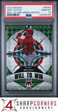 2022 PANINI MOSAIC WILL TO WIN GREEN PRIZM #WW2 JOEY VOTTO POP 5 PSA 10