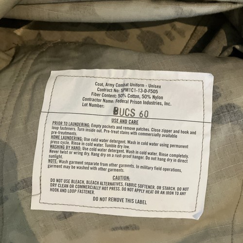 Large Extra Long - US Army OCP Combat Uniform Coat Jacket Top Multicam Camo New - Picture 5 of 6